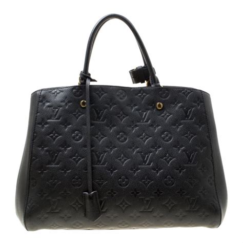 louis vuitton black leather hand bag no.th2097